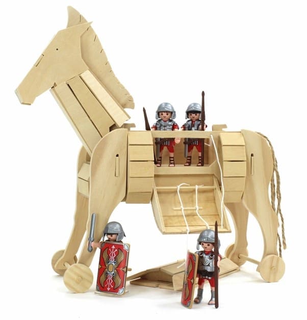 Wooden Trojan Horse 30 X 31cm - House Of Science