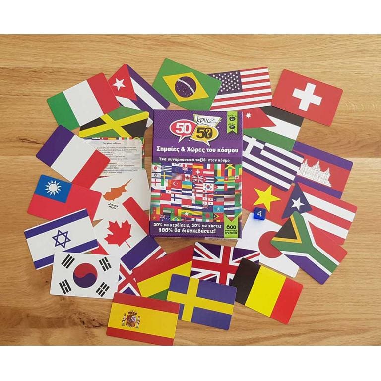 Countries & Flags Quiz Board Game 50 50 - House Of Science