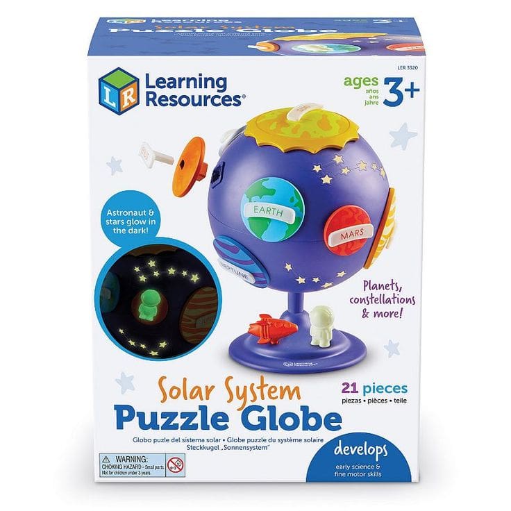 Learning Resources Solar System Puzzle Globe - 21 Pieces, Space Toys for  Boys and Girls Ages 3+, Stem Toys 